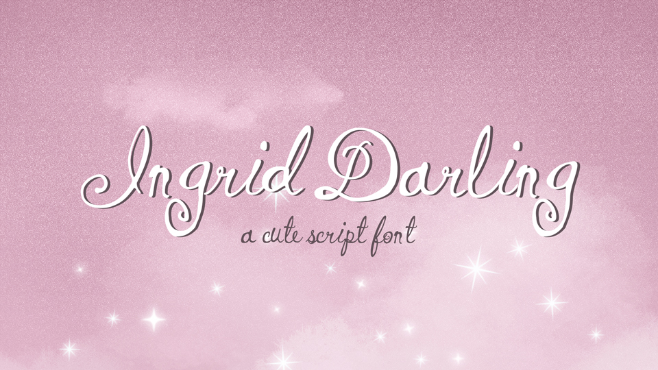 Ingrid Darling: A Charming Script Font Designed for Greeting Cards