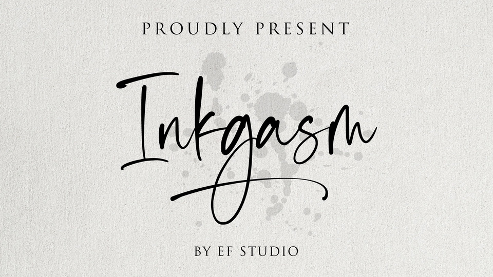 

Inkgasm: A Stylish and Casual Script Font