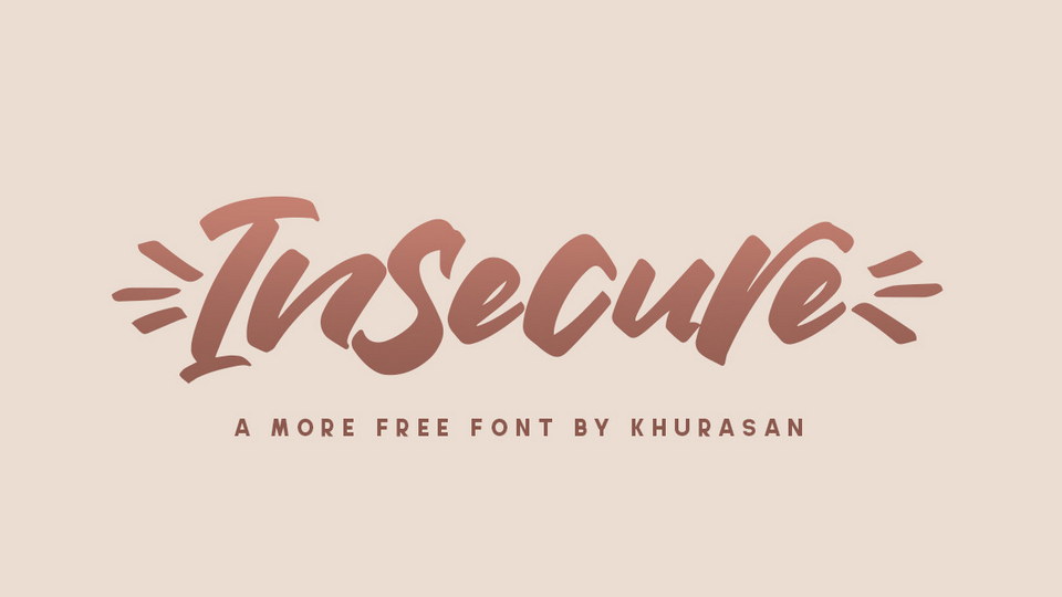 Meet Insecure: Modern and Relaxed Font Perfect for Logos and Advertisements