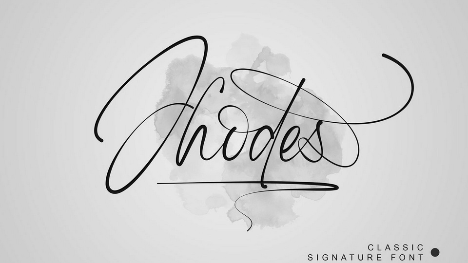 Jhodes: Perfect Signature Font for a Variety of Projects