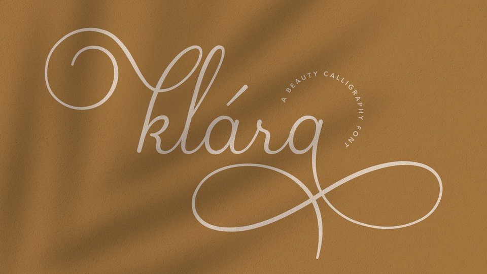 

Klara: An Exquisite Handwritten Font with Elegant Calligraphy Curves