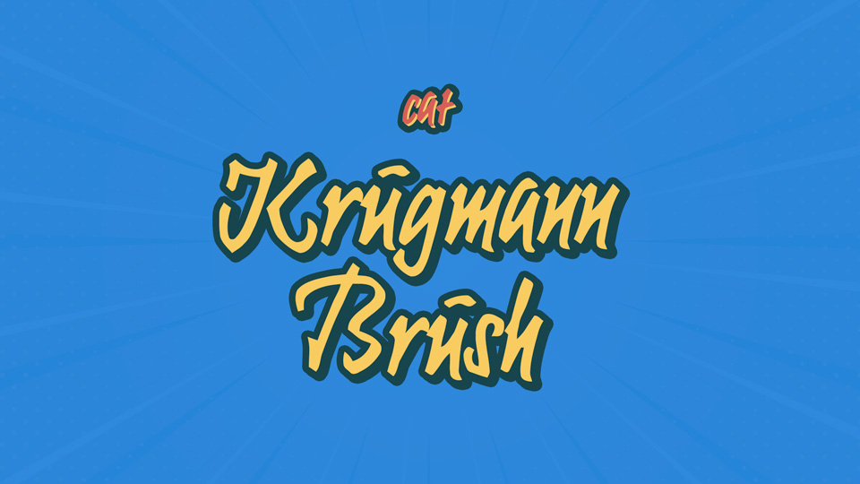 

Krugmann Brush: An Artistic Hand-Painted Brush Font