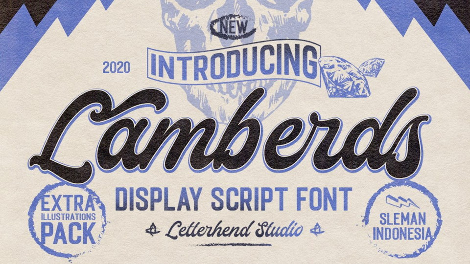

Lamberds: A Timeless, Bold Script Font with a Hint of Vintage Flair