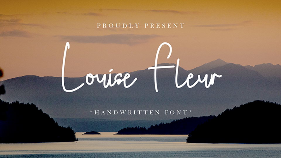 

Louise Fleur: A Stunning Handwritten Font with a Casual, Yet Sophisticated Look