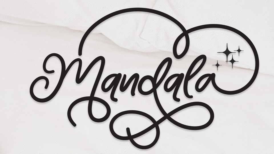 Mandala: Versatile and Stylish Handwriting Font for Creative Projects