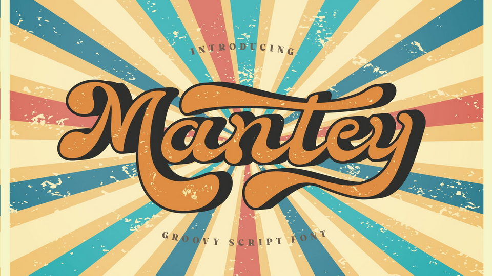 Mantaey: A Delightful Hand-Lettered Typeface with Funky 70s-Inspired Design Trends