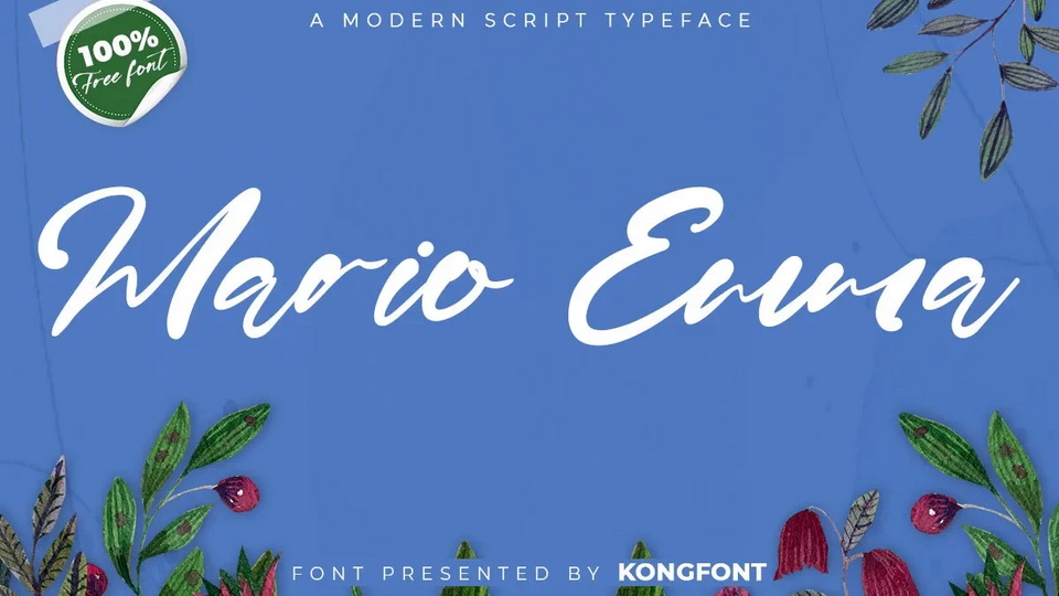  Mario Emma Font: A Modern Script Style of Elegance and Natural Warmth