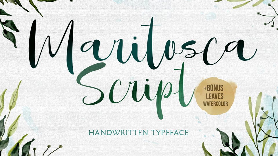 Maritosca Script: A Stunningly Beautiful Font Inspired by Natural Handwriting