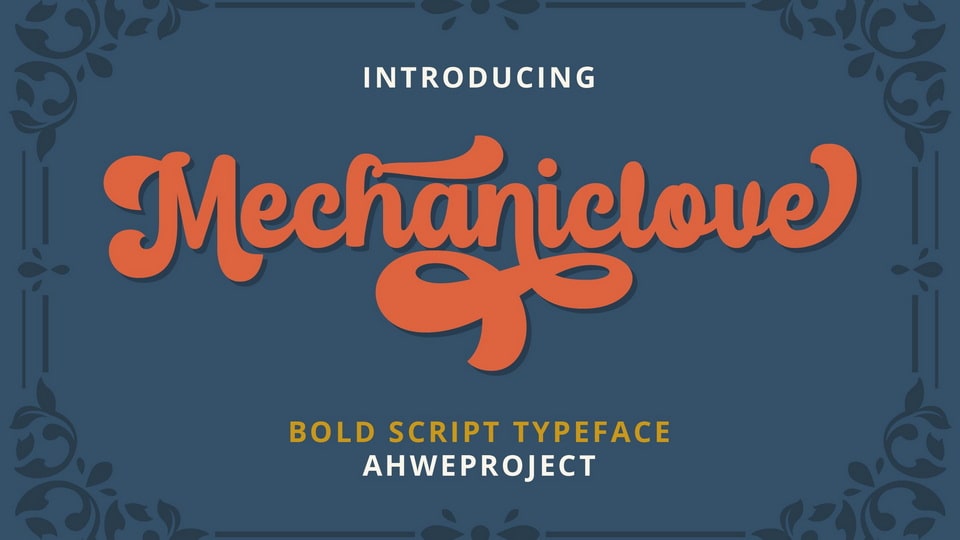 

Mechaniclove: A Bold and Beautiful Handwritten Font
