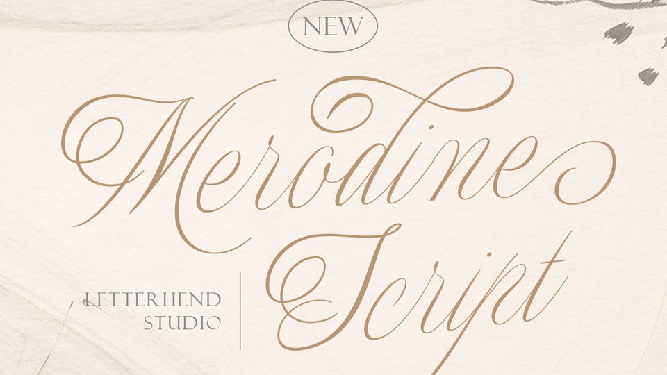 Elegant Merodine Script Font: Perfect for Logos, Invitations, and More