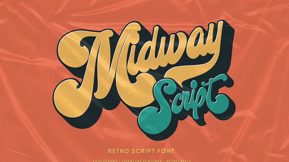 

Midway: A Bold Script Typeface for Retro Designs