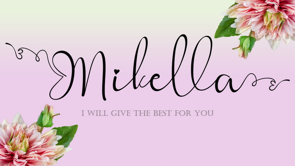 

Mikella: A Stunningly Beautiful and Unique Handwritten Font