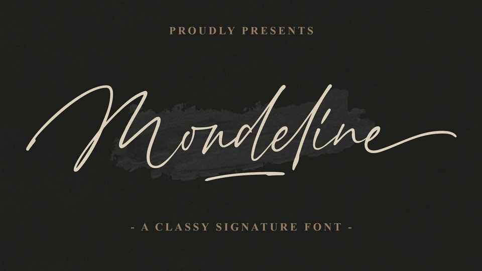 

Mondeline: An Amazing Handwritten Font Inspired by Signature Style