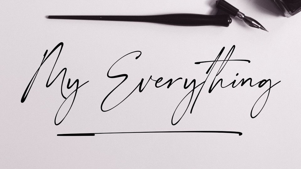 

My Everything: An Organic Script Font for Upscale, Elegant Branding