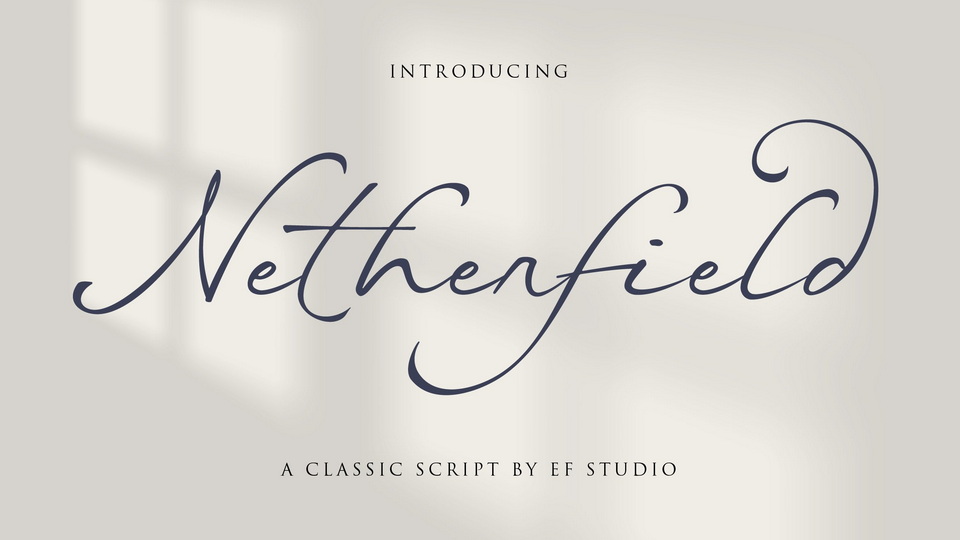 Netherfield Font: A Classic Script Inspired by the Eighteenth Century Manuscript