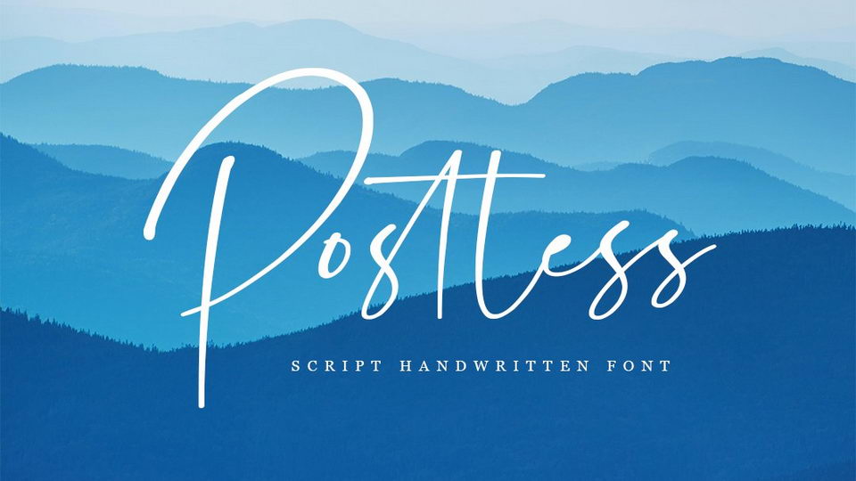 

Postless: An Elegant Handwritten Font for Any Project