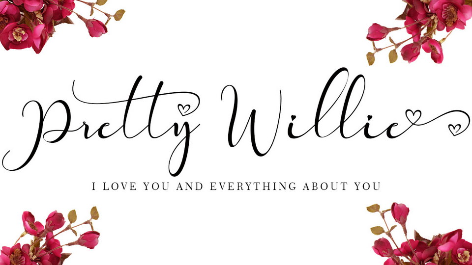 

Pretty Willie: A Modern Calligraphy Script Font that Captures the Beauty and Romance of Love
