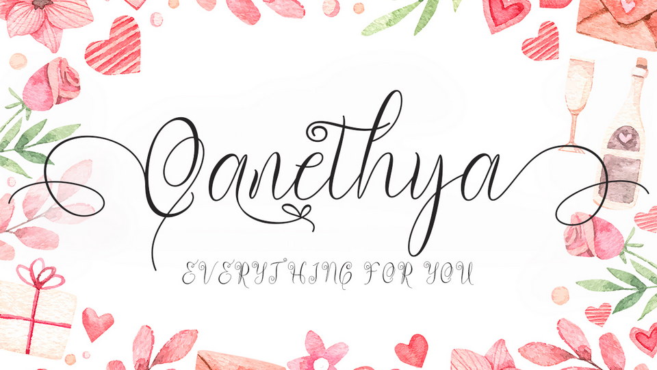 

Qanethya: A High-Quality Handwritten Font for All Your Design Needs