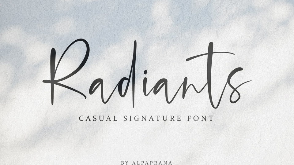 Radiants: A Versatile Signature Font for Stylish Brands and Striking Designs