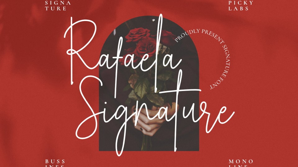 Rafaela Signature: Sophisticated and Simple Font for Your Design Needs