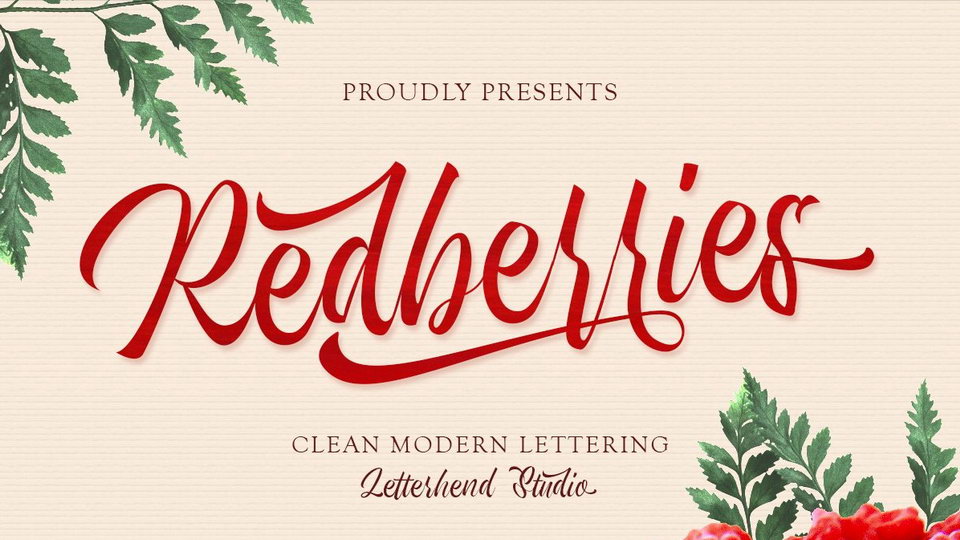 

Redberries: A Truly Unique and Stunning Modern Calligraphy Script Typeface