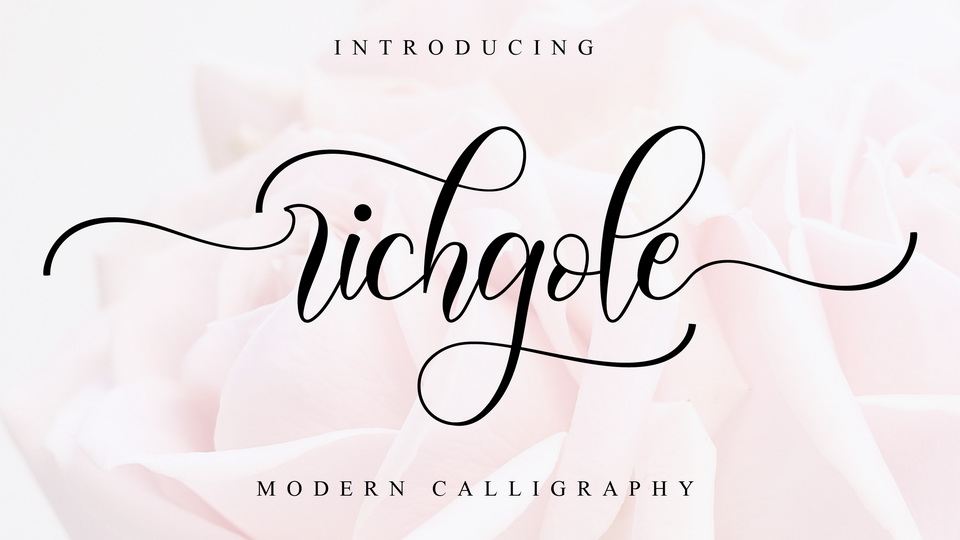 

Richgole: A Modern Script Font with Elegance and Romance