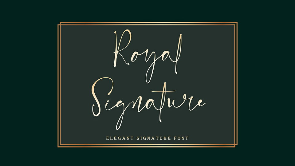 

Royal Signature: An Elegant and High Quality Font Perfect for Any Type of Project