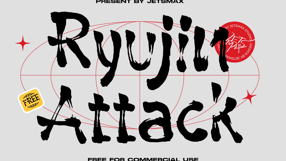 

Ryujin Attack: An Essential Brush Typeface for Any Designer's Toolkit