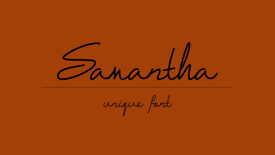 Samantha: Versatile and Elegant Font for Any Design