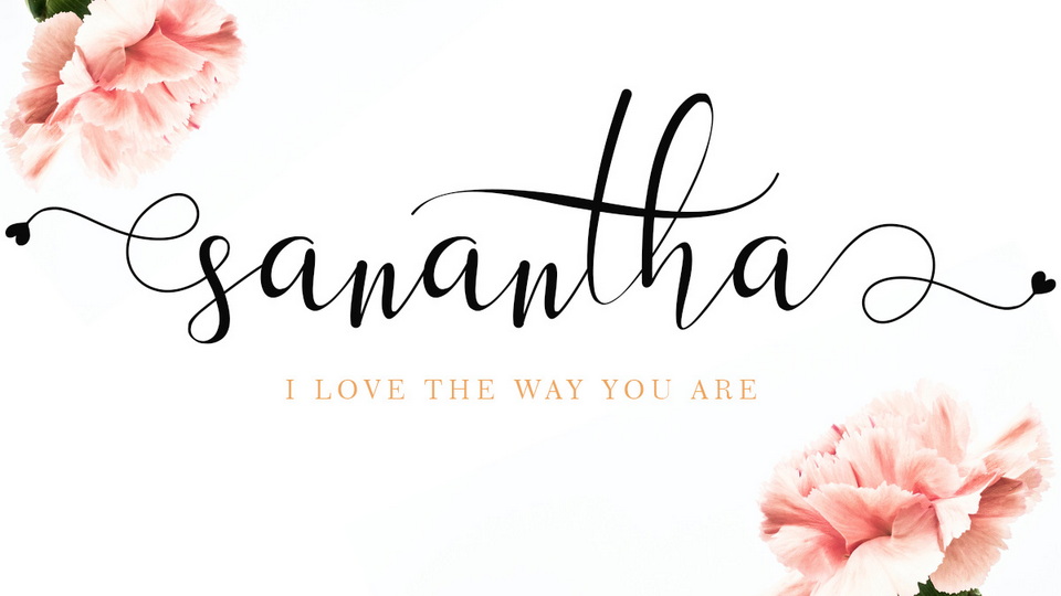 

Sanantha: An Exquisite Handwritten Font That Exudes Love and Beauty