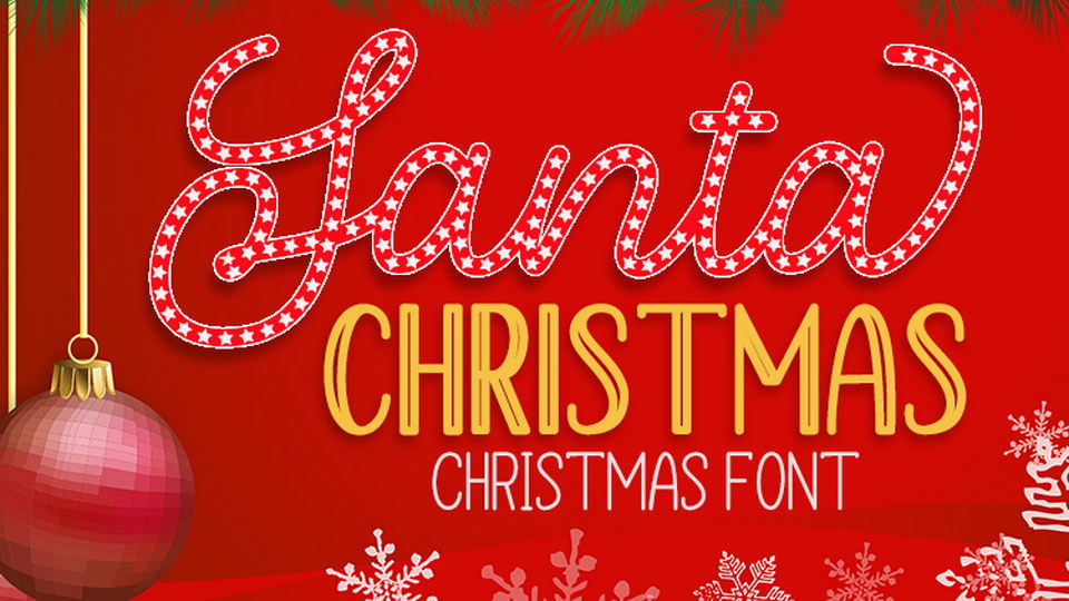 

The Santa Christmas Font Family