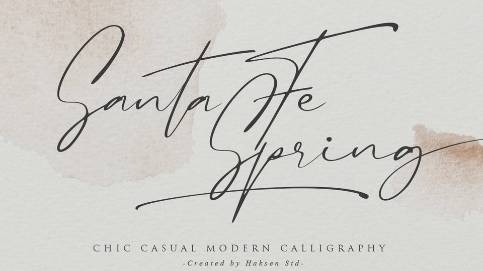 

Santa Fe Spring: A Modern Calligraphy Font Perfect for Any Design Project