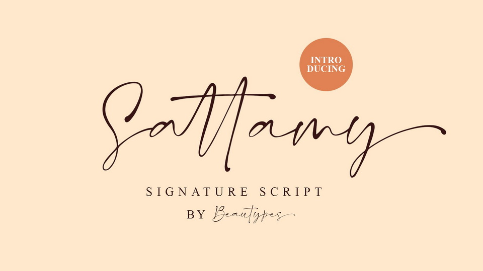  Sattamy Signature an organic handwritten font