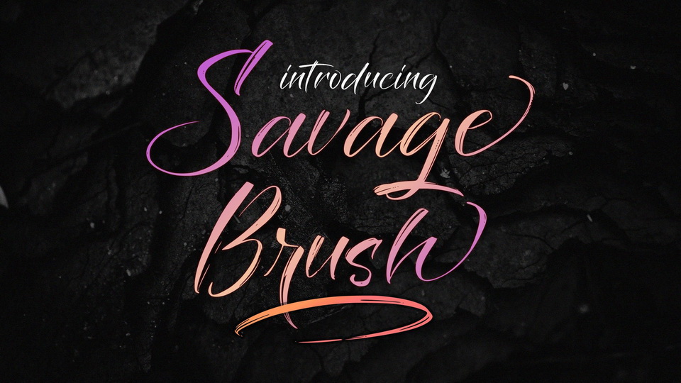 

Savage Brush: A Beautiful Brush Script Font with Wide Range of Uses
