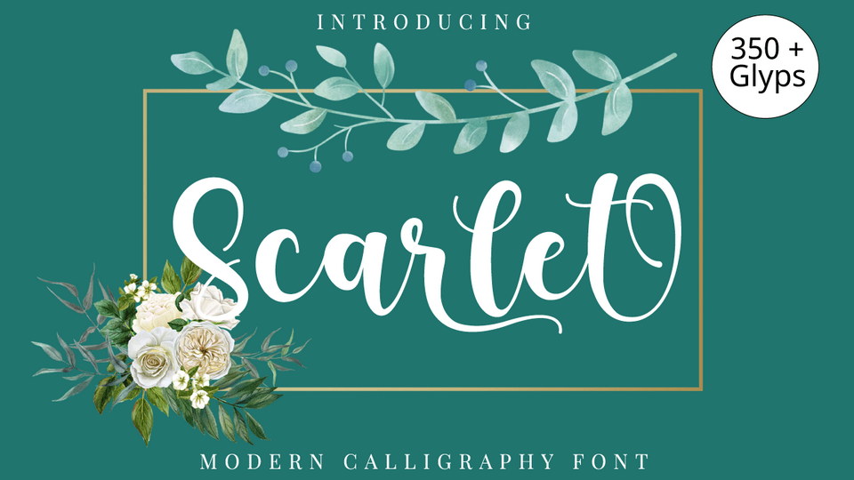

Scarlet: A Modern, Romantic Font with a Friendly Feel