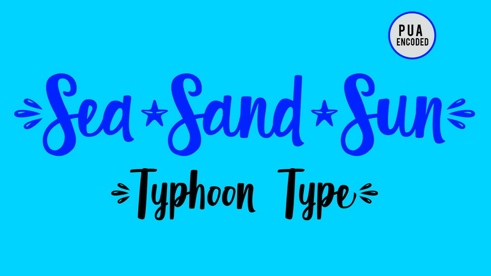 

Sea Sand Sun: An Elegant and Unique Handwritten Font