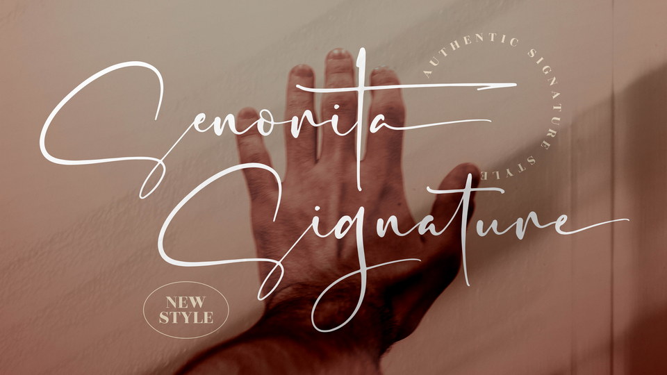 Senorita Signature: An Exquisite Script Font for Elegant Designs
