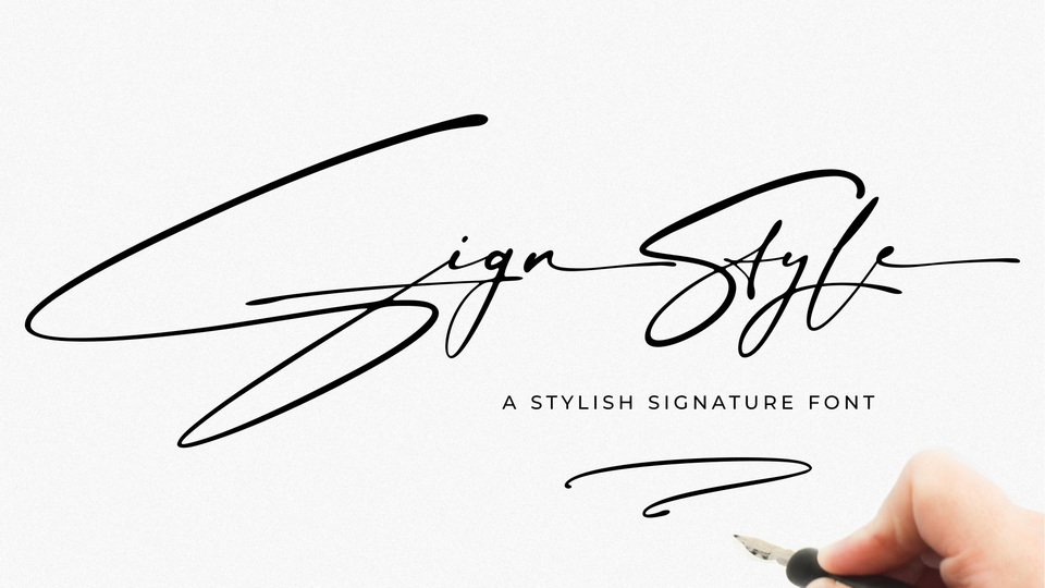 Elevate Your Business with the Exquisite Sign Style Font: Ideal for Signature Logos, Branding, Packaging, and Advertising
