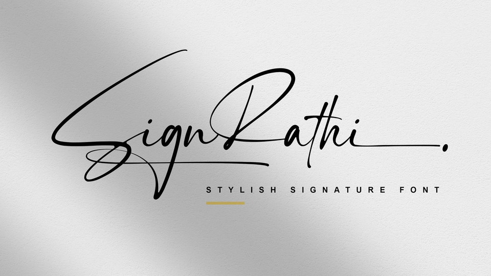 SignRathi: Ideal Signature Font for Stylish Projects