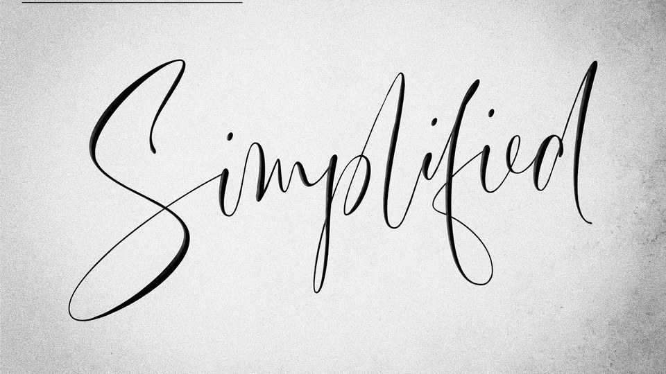 Simplified: A Chic and Relaxed Font for Effortless Handwriting Style