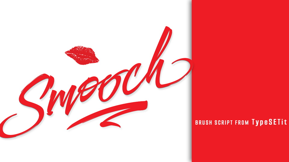  Smooch, a Handwritten Script Font Bursting with Personality and Energy