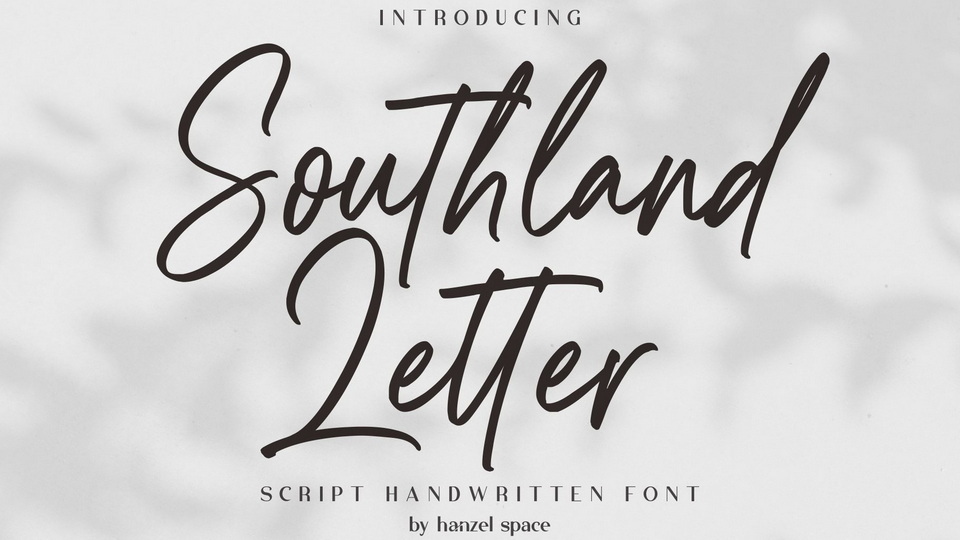 Southland Letter Font: A Charming Blend of Modern and Refined Elements