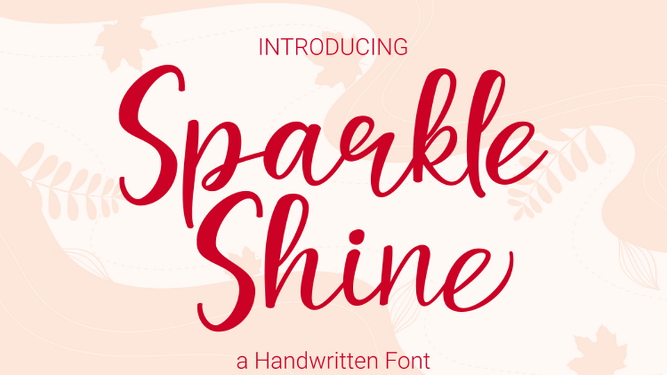 

Sparkle Shine - A Charming and Straightforward Handwritten Font