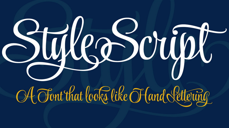 

Style Script: An Elegant and Timeless Script Font for Any Design Style