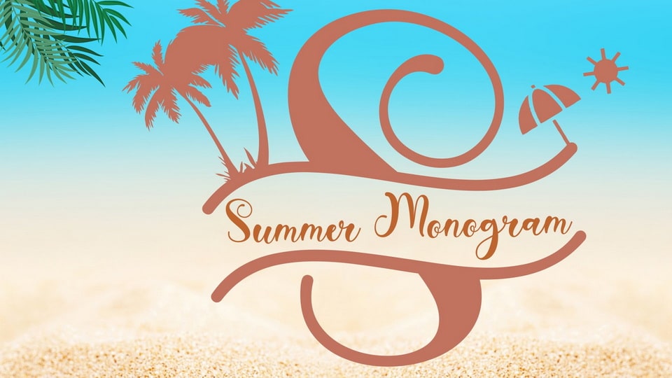Summer Monogram: Capturing the Essence of Summer in a Stunning Font