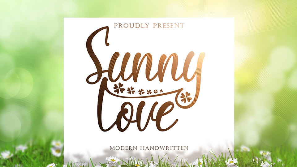 

Sunny Love: A Gorgeous Handwritten Font for Any Occasion