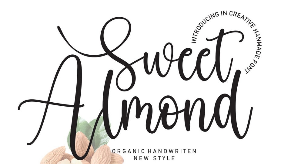 Sweet Almond: A Modern and Sophisticated Hand-Crafted Script Font