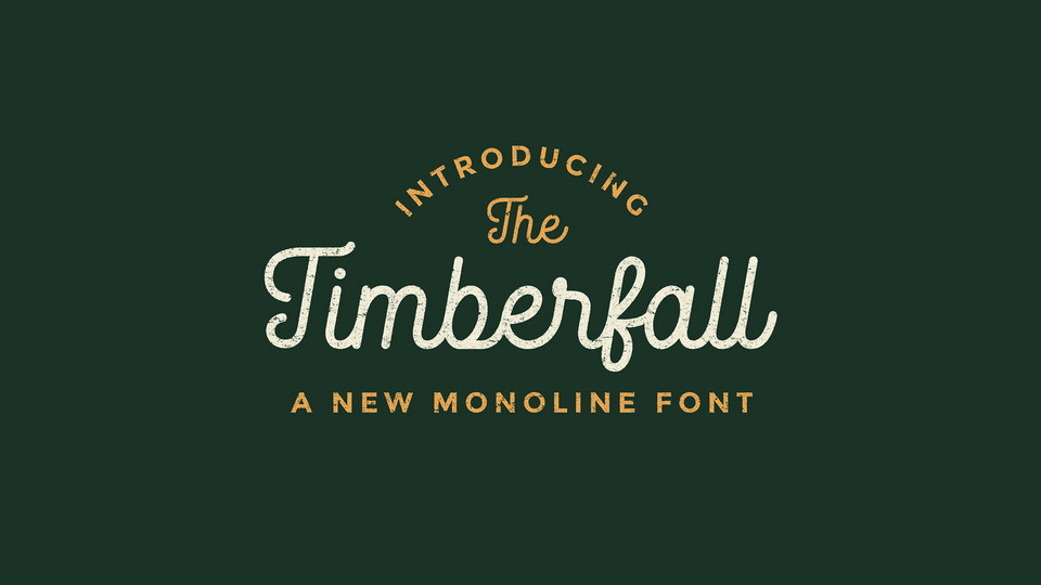 

Timberfall: An Elegant Monoline Script Font