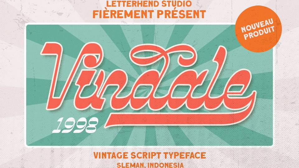  Vindale: A Vintage Script Font with Unique Reverse Contrast Design