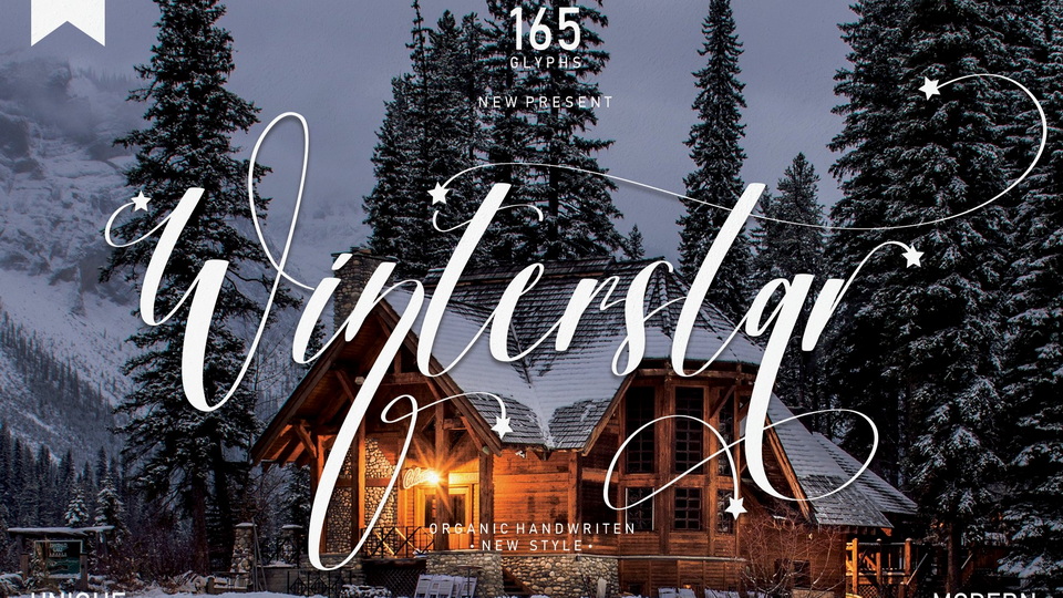 Winterstar: An Exquisite Calligraphy Font for Creative Projects